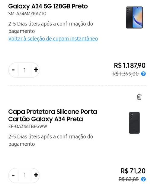 Imagem na descrição da promoção