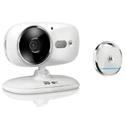 Câmera de monitoramento Wi-Fi Motorola Focus S86 - Branca - R$299