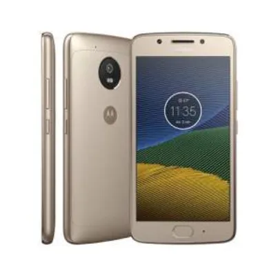 Smartphone Motorola Moto G5 XT1672 Ouro com 32GB por R$ 674