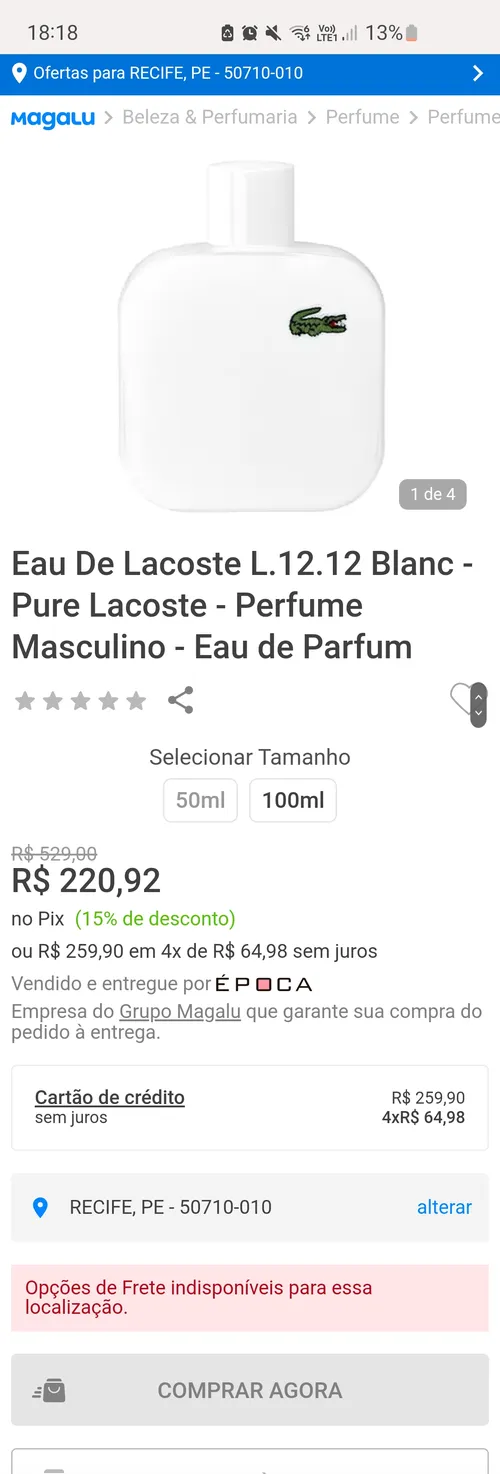 Imagen na descrição da promoção