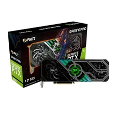 Placa de Vídeo Palit NVIDIA GeForce RTX 3080 GamingPro, LHR, 12GB, GDDR6X, DLSS, Ray Tracing, NED3080019KB-132AA