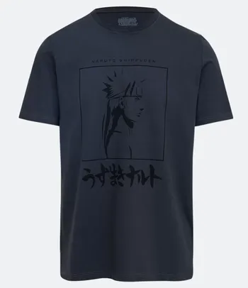 Camiseta Manga Curta Estampa Frame Naruto Minimal
