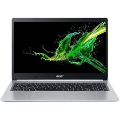 Notebook Acer Aspire 5 A515-54G-53XP Intel Core i5-10210U 8GB (MX250 2GB) 256GB W10 15.6" Prata