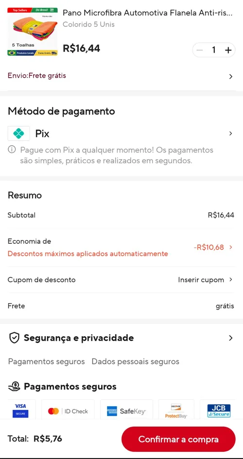 Imagem na descrição da promoção