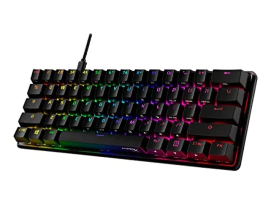 Hyper X, TECLADO MECANICO HYPERX ALLOY ORIGINS 60, Preto com iluminação RGB, HKBO1S-RB-US/G