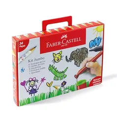 Kit Escolar Presenteável Jumbo Faber-Castell 34 Peças *EDIÇÃO LIMITADA*