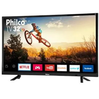 [Prime] Smart TV Led HD 32", Philco PTV32E21DSWN, Preto R$ 810