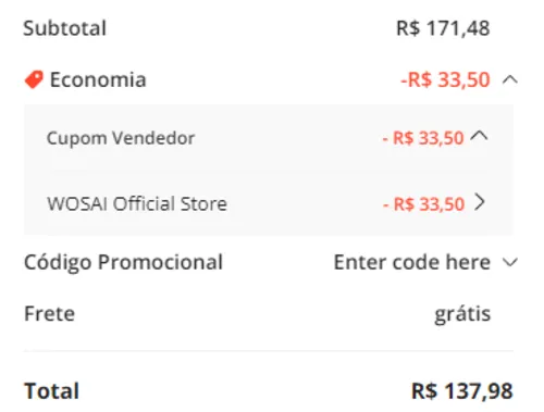 Imagem na descrição da promoção