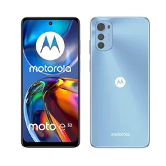 Smartphone Motorola E32 64GB 4GB RAM 4G Câmera Tripla + Selfie 8MP Tela 6.5`` Azul