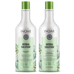 Inoar Herbal Solution Kit Shampoo e Condicionador Suave 1 Litro