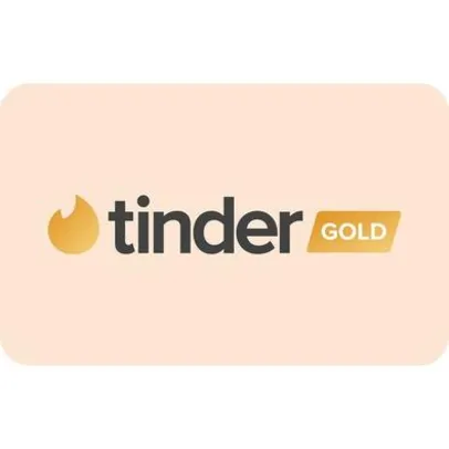 Gift Card Tinder Gold 1 mês - Produto Digital