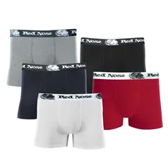 Kit 10 Cueca Boxer Algodão Red Nose Cotton Cores Sortidas