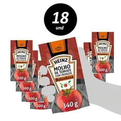 Kit com 18 Molho de Tomate Heinz Bolonhesa 340g