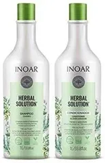 [Prime] Inoar Herbal Solution Kit Shampoo e Condicionador Suave 1L, Pacote de 2 | R$33