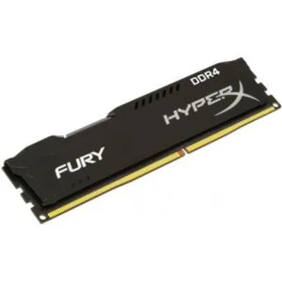 [AME - R$242] Memoria Desktop Gamer HYPERX FURY 8GB DDR4 2400MHZ CL15 DIMM BLACK HX424C15FB2/8