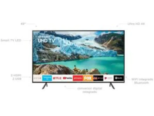 Saindo por R$ 1799: [APP MAGALU] Smart TV 4K LED 49” Samsung UN49RU7100GXZD R$1799 | Pelando