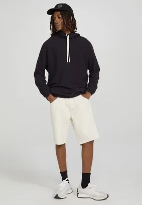 Blusão Básico Masculino Moletom Malha Oversized Hering