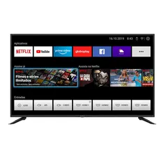 Smart TV 4K LED 50&quot; Britânia BTV50N10N5E UHD WIFI Integrado Preta