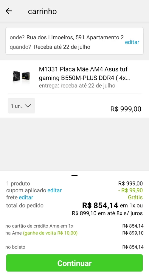 Imagem na descrição da promoção