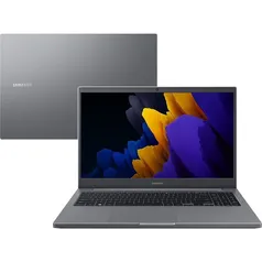 [Reembalado] Notebook Samsung Book  NP550XDA-KF2BR Intel Core i5-1135G7 8GB 256GB SSD (Intel Iris Xe) Tela 15.6;  Windows 10 FHD - Cinza Chumbo
