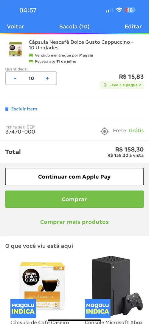 Imagem na descrição da promoção