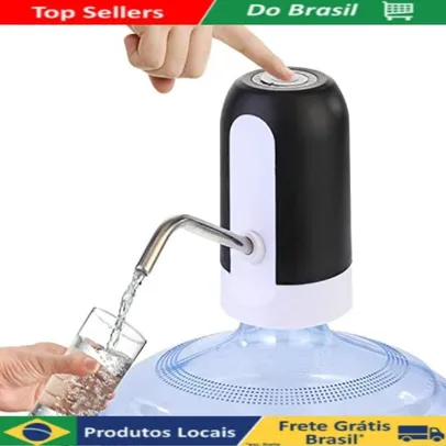 [Brasil/ Moedas 🔥R$6,86] Bomba de Água Para Galão Facilita Retirada de Água Aparelho Elétrico