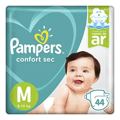 Fralda Pampers Confort Sec M 44 unidades