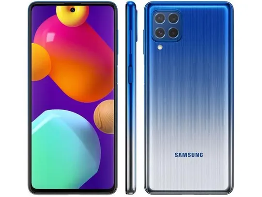 [MAGALUPAY] LEIA A DESCRIÇÃO Smartphone Samsung Galaxy M62 128GB Azul - 4G 8GB RAM | R$1.480,00