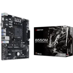 Placa Mãe Biostar B550MH, Chipset B550, AMD AM4, mATX, DDR4, AB55AM4S-R02-BS212X