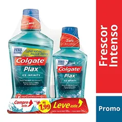 Enxaguante Bucal Colgate Plax Ice Infinity 750Ml Promo Leve 750Ml Pague 500Ml | R$ 16