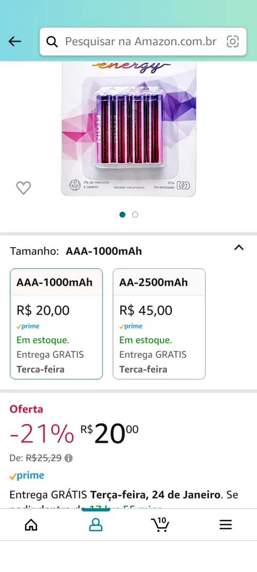 Imagem na descrição da promoção