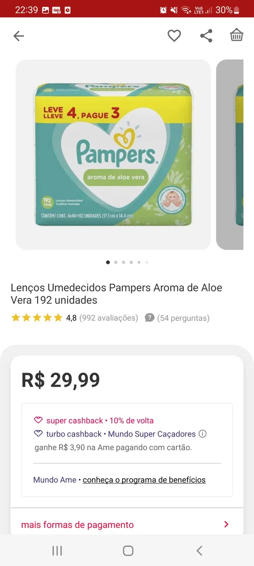 Imagem na descrição da promoção