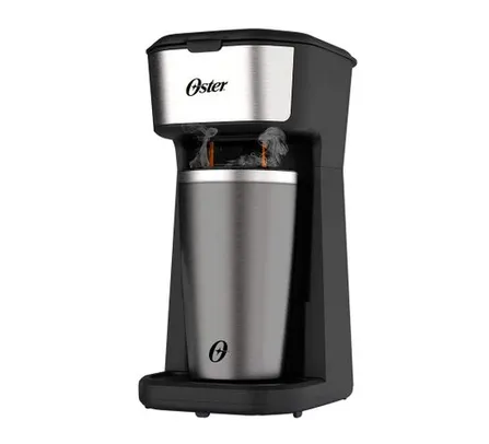 Cafeteira Oster 2Day Inox 2 em 1 Com Copo Térmico