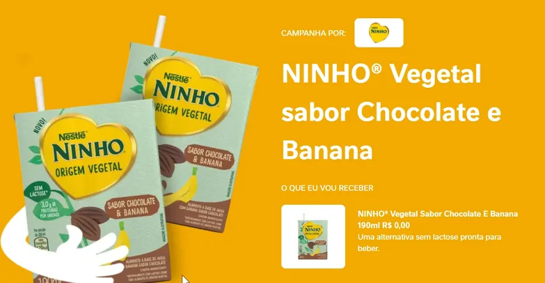 [SP] NINHO® Vegetal sabor Chocolate e Banana | Eu Quero Nestlé