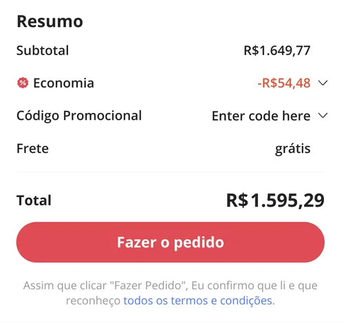 Imagem na descrição da promoção