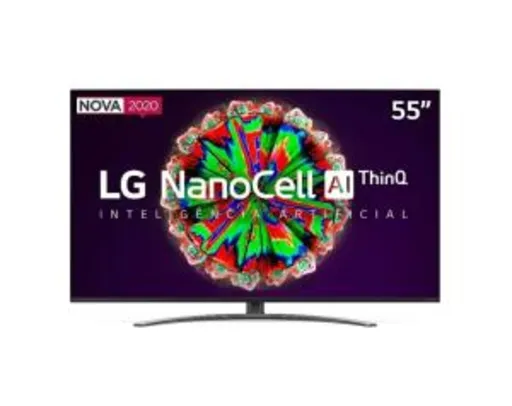 Smart TV LG 55'' 55NANO81 Ultra HD 4K NanoCell | R$2.898
