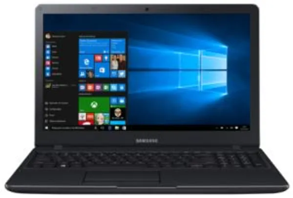 Notebook Samsung Essentials E34 Preto, Tela 15.6, Intel® Core™ i3 6006U, 4Gb, HD 1Tb, Windows 10 por R$ 1408