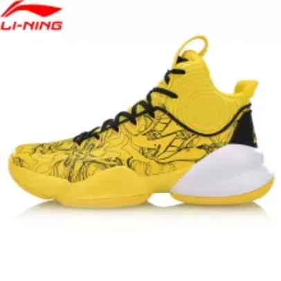 Tênis basketball li- ning yellow dragon, forro de nuvem