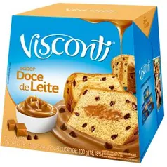 Panettone VISCONTI Sabor Doce de Leite Caixa 450g - R$ 8