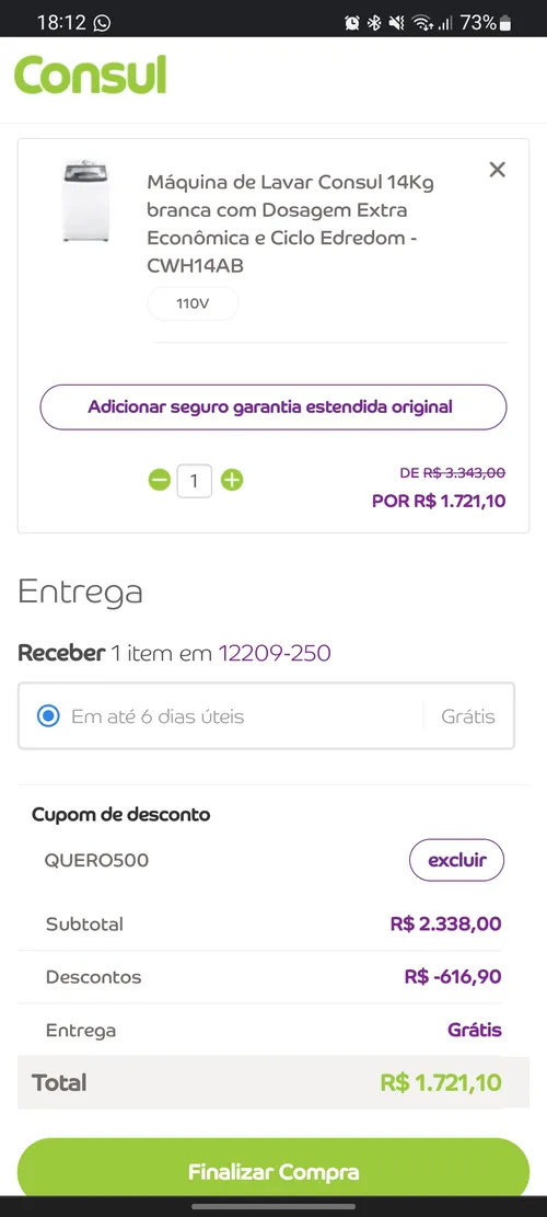 Imagem na descrição da promoção