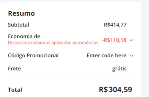 Imagem na descrição da promoção