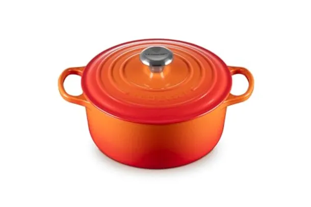 LE CREUSET Panela Redonda, 24 Cm - Signature, 2117724, Laranja, de Ferro