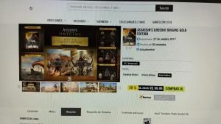 Assassin's Creed Origins - Gold Edition por R$ 99