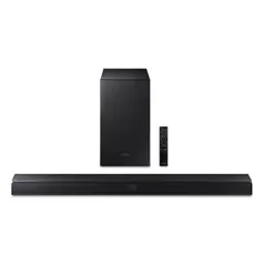 Soundbar Samsung HW-T555, Entradas USB, HDMI, 2.1 Canais, Bluetooth, Sub Woofer, 320W RMS