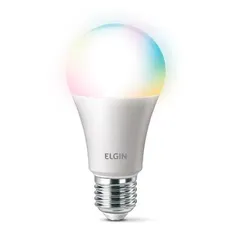 Lâmpada Smart Elgin Smart Color 10W RGB, WiFi | R$50