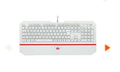 Teclado Gamer Redragon Karura 2, Membrana, ABNT-2, White, K502W-N