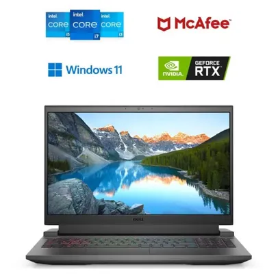 [Cliente Ouro] Notebook Gamer Dell G15-i1100-M30P 15.6" FHD 11ª Geração Intel Core i5 8GB 512GB SSD NVIDIA RTX 3050 Windows 11