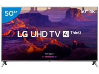 Smart TV 4K LED 50” LG 50UK6520 Wi-Fi HDR - Inteligência Artificial Conversor Digital 4 HDMI R$2089