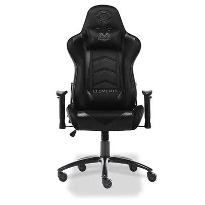 Cadeira Gamer Elements Veda Nemesis Reclinável Suede Preta Alto Padrão | R$1364