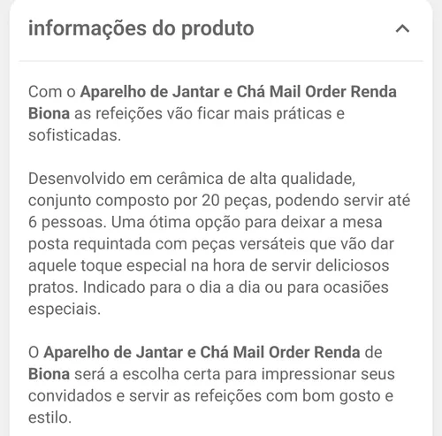 Imagem na descrição da promoção